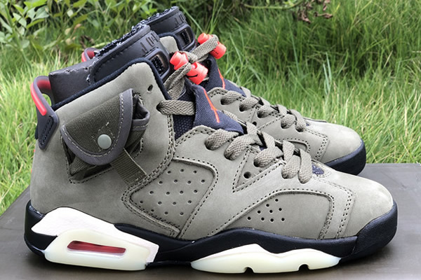 Women Travis Scott x Air Jordan 6 TS 3M
